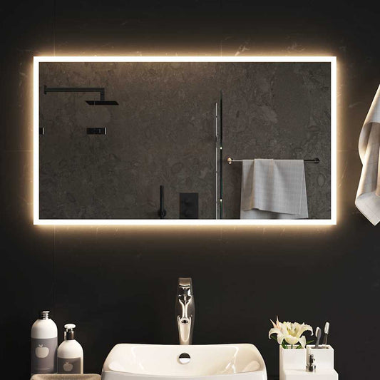 vidaXL Καθρέφτης Μπάνιου με LED 90x50 εκ.