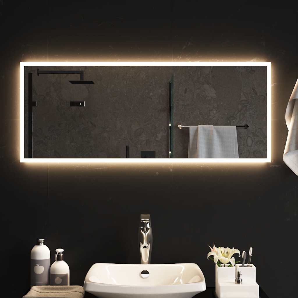 vidaXL Καθρέφτης Μπάνιου με LED 100x40 εκ.