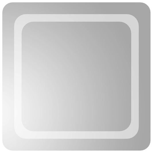vidaXL Καθρέφτης Μπάνιου με LED 50x50 εκ.