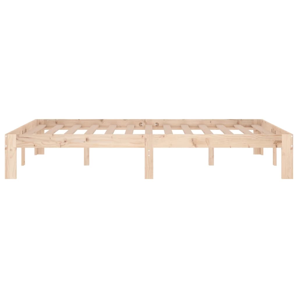 vidaXL Πλαίσιο Κρεβατιού 120 x 190 εκ. από Μασίφ Ξύλο Small Double