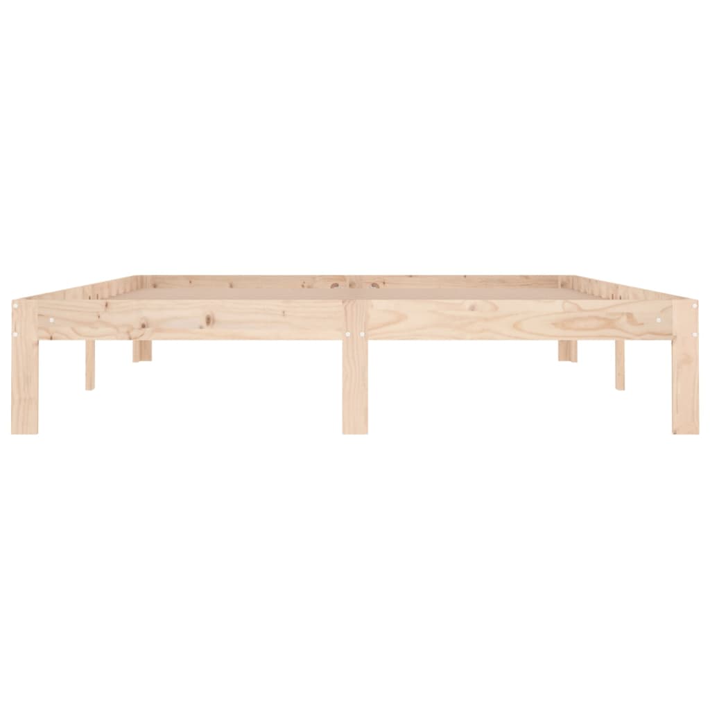 vidaXL Πλαίσιο Κρεβατιού 150 x 200 εκ. Μασίφ Ξύλο King Size