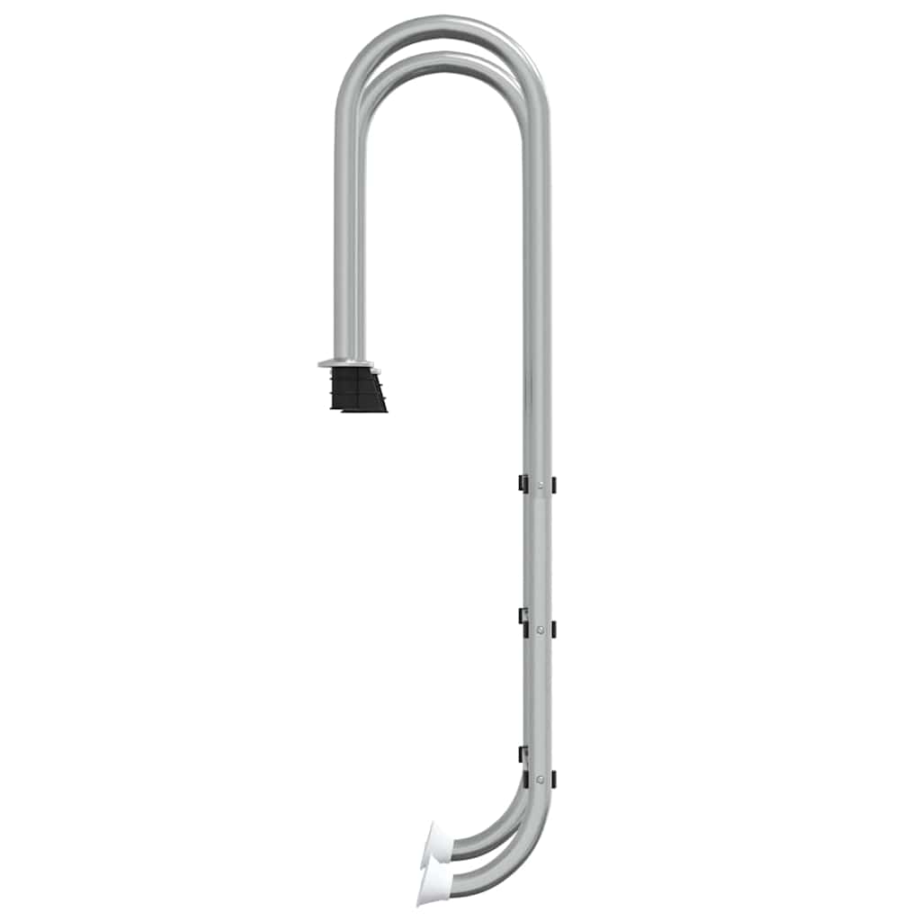 vidaXL Σκάλα Πισίνας 54 x 38 x 158 εκ. από Ανοξείδωτο Ατσάλι