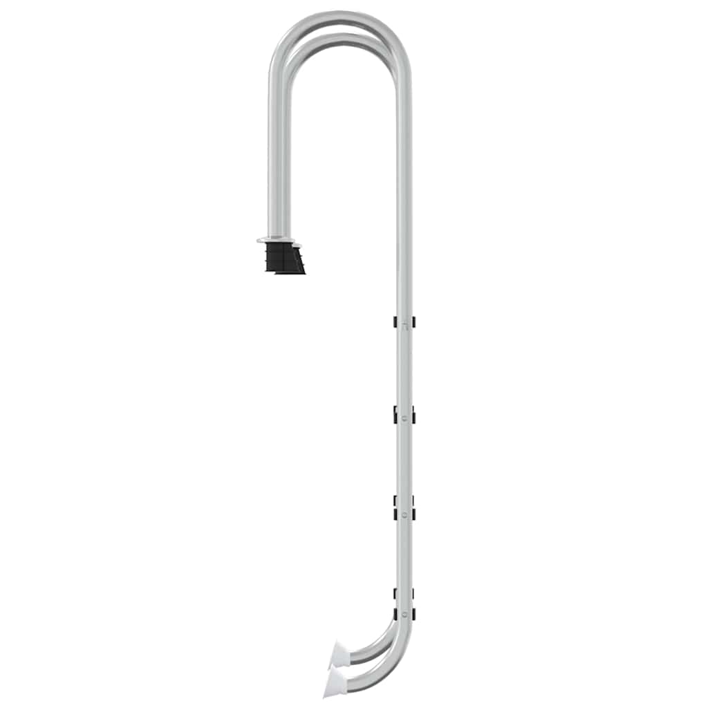 vidaXL Σκάλα Πισίνας 54 x 38 x 184,5 εκ. από Ανοξείδωτο Ατσάλι 304