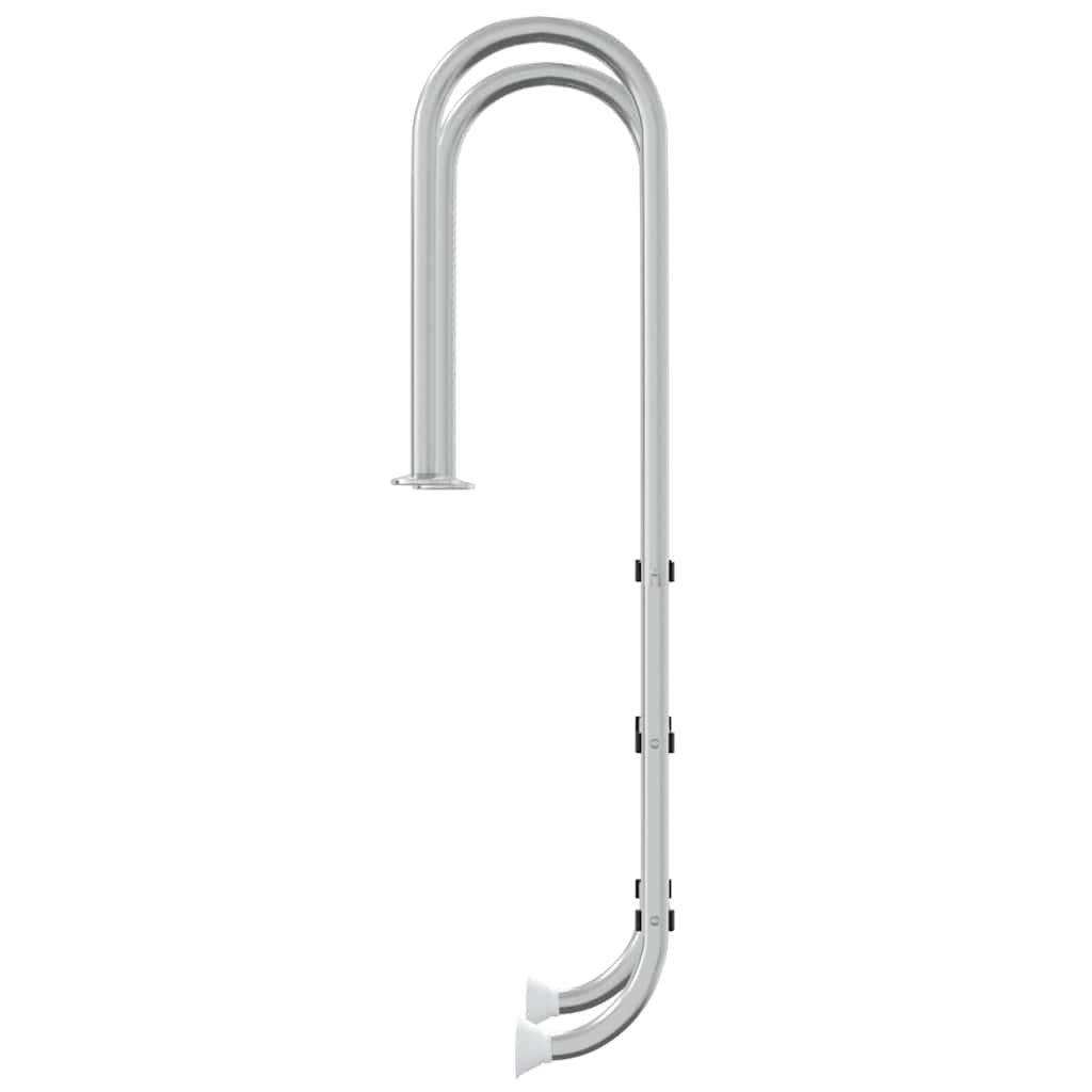 vidaXL Σκάλα Πισίνας 54 x 38 x 158 εκ. από Ανοξείδωτο Ατσάλι
