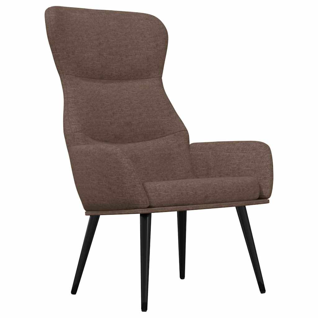 vidaXL Πολυθρόνα Relax Taupe Υφασμάτινη με Σκαμπό