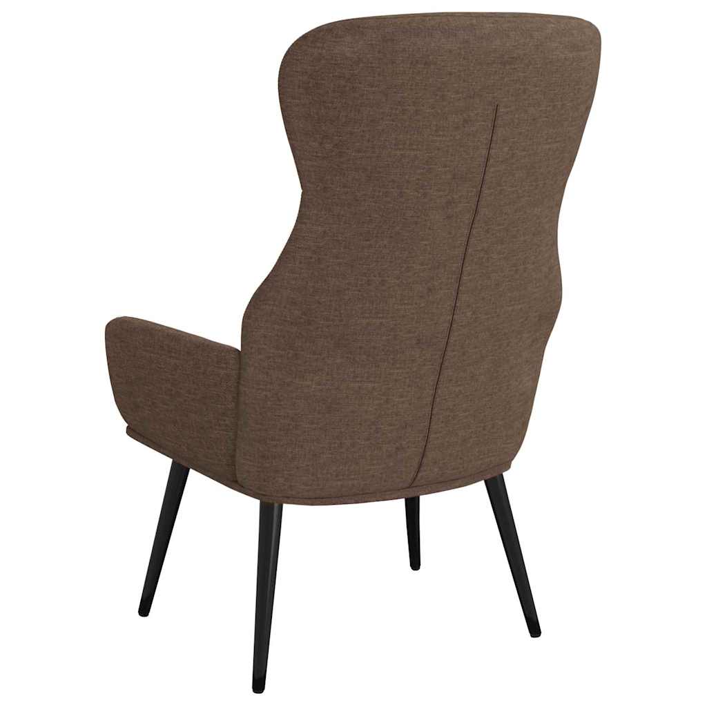 vidaXL Πολυθρόνα Relax Taupe Υφασμάτινη με Σκαμπό