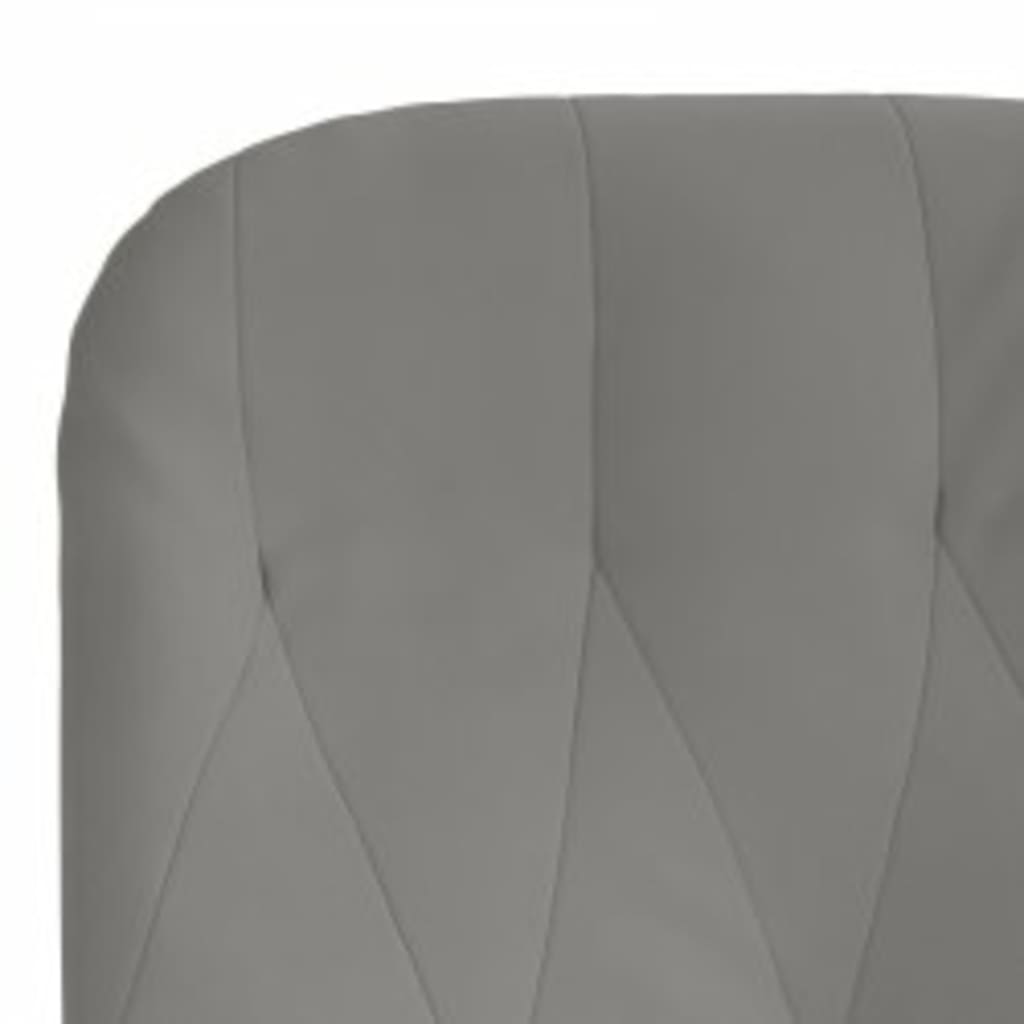 vidaXL Πολυθρόνα Relax με Υποπόδιο Ανοιχτό Γκρι Βελούδινη