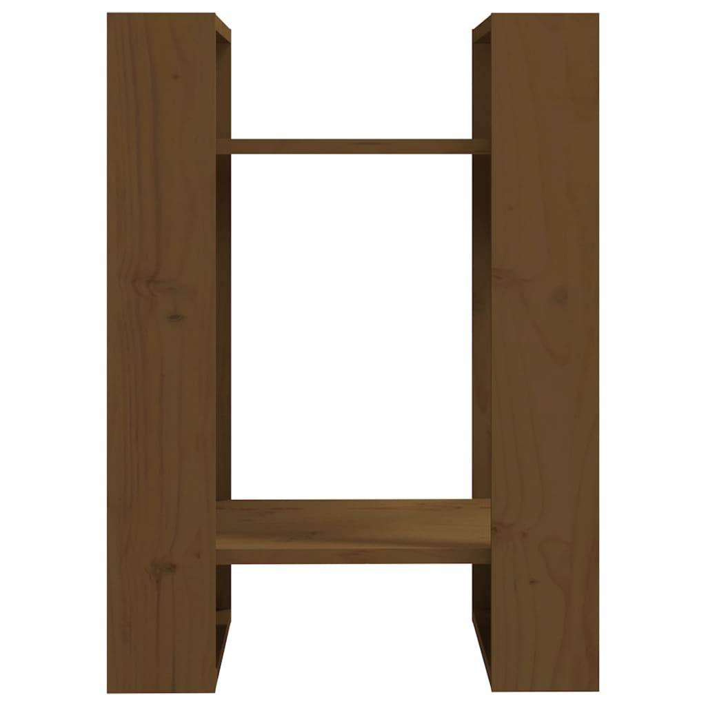 vidaXL Βιβλιοθήκη/Διαχωριστικό Χώρου Μελί 41x35x57 εκ. Μασίφ Πεύκο