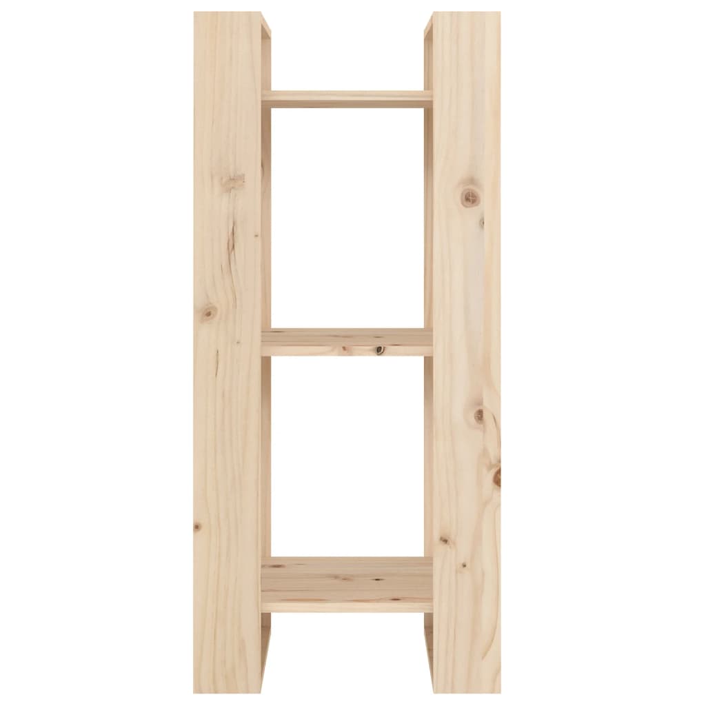 vidaXL Βιβλιοθήκη/Διαχωριστικό Χώρου 41x35x91 εκ. Μασίφ Ξύλο Πεύκου