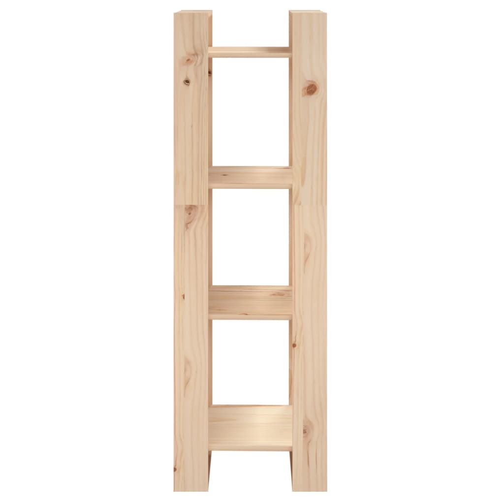 vidaXL Βιβλιοθήκη/Διαχωριστικό Χώρου 41x35x125 εκ. Μασίφ Ξύλο Πεύκου