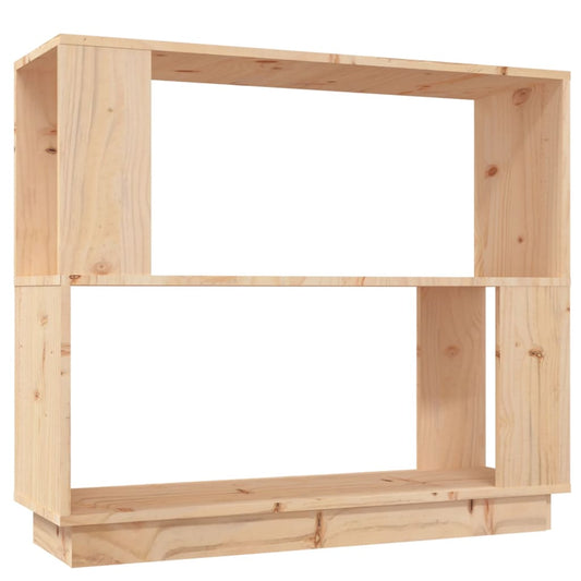vidaXL Βιβλιοθήκη/Διαχωριστικό Χώρου 80x25x70 εκ. Μασίφ Ξύλο Πεύκου