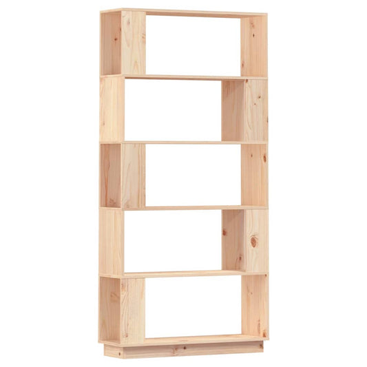 vidaXL Βιβλιοθήκη/Διαχωριστικό Χώρου 80x25x163,5 εκ. Μασίφ Ξύλο Πεύκου