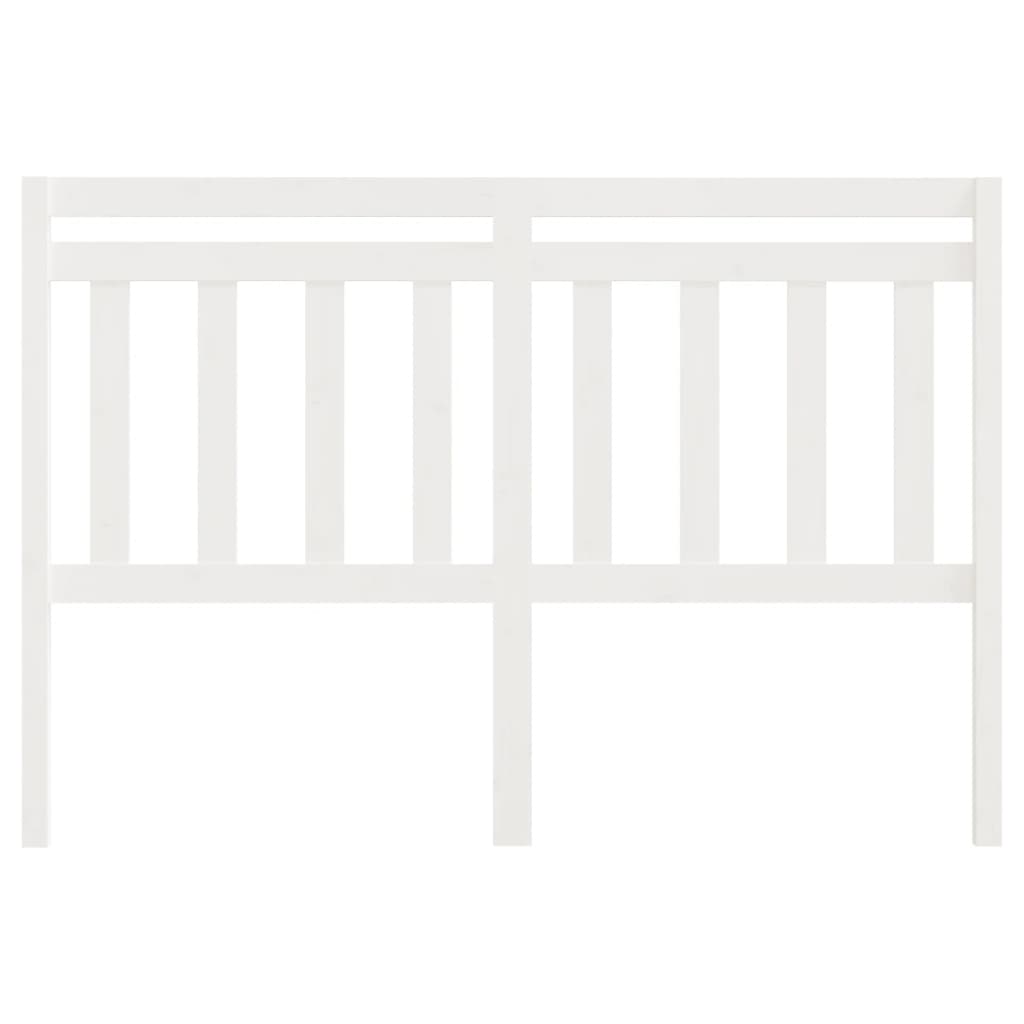 vidaXL Κεφαλάρι Κρεβατιού Λευκό 156 x 4 x 100 εκ. Μασίφ Ξύλο Πεύκου