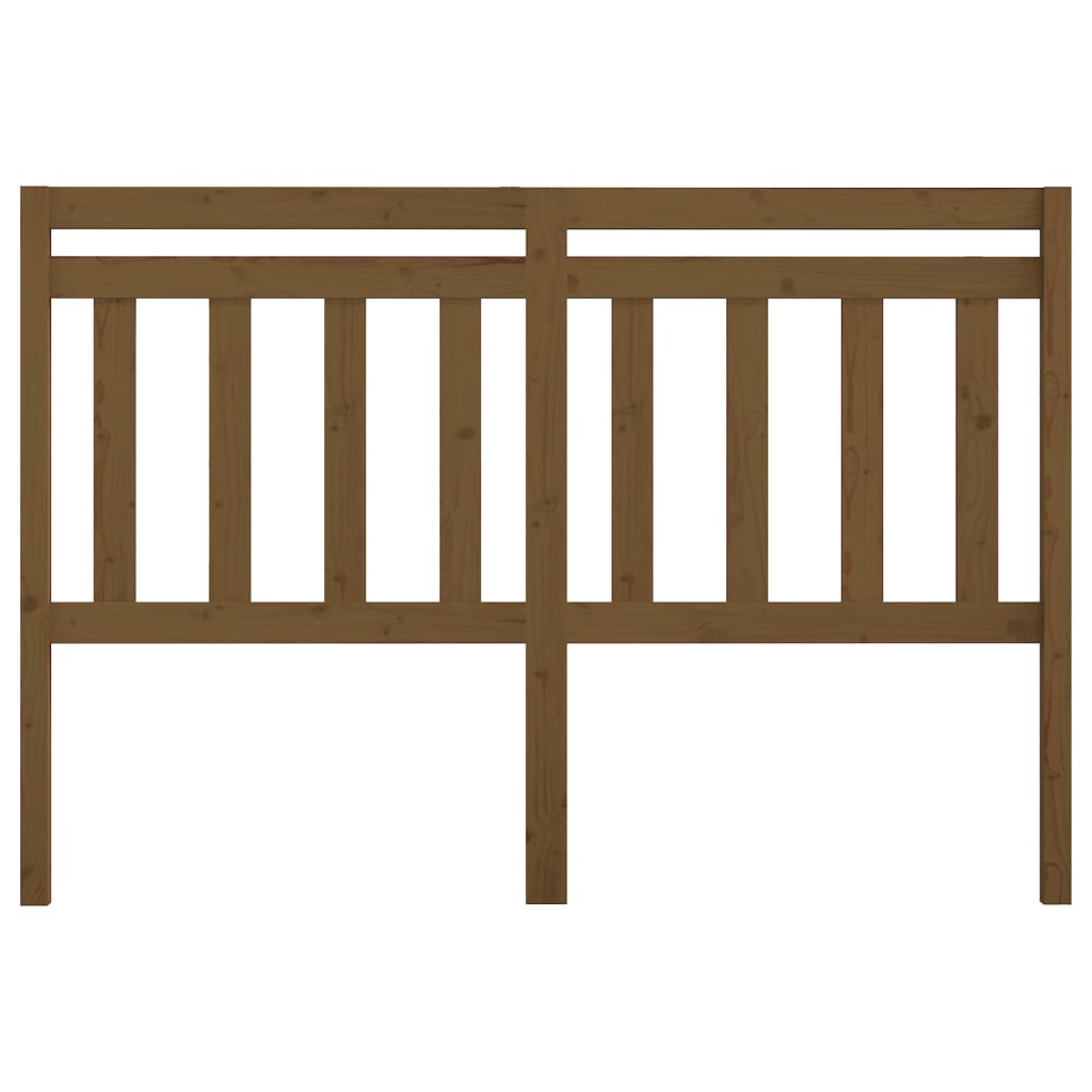 vidaXL Κεφαλάρι Κρεβατιού Μελί 156 x 4 x 100 εκ. από Μασίφ Ξύλο Πεύκου