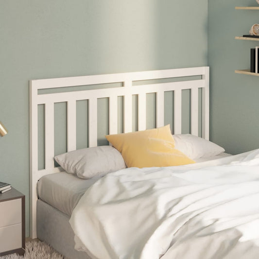 vidaXL Κεφαλάρι Κρεβατιού Λευκό 166 x 4 x 100 εκ. Μασίφ Ξύλο Πεύκου