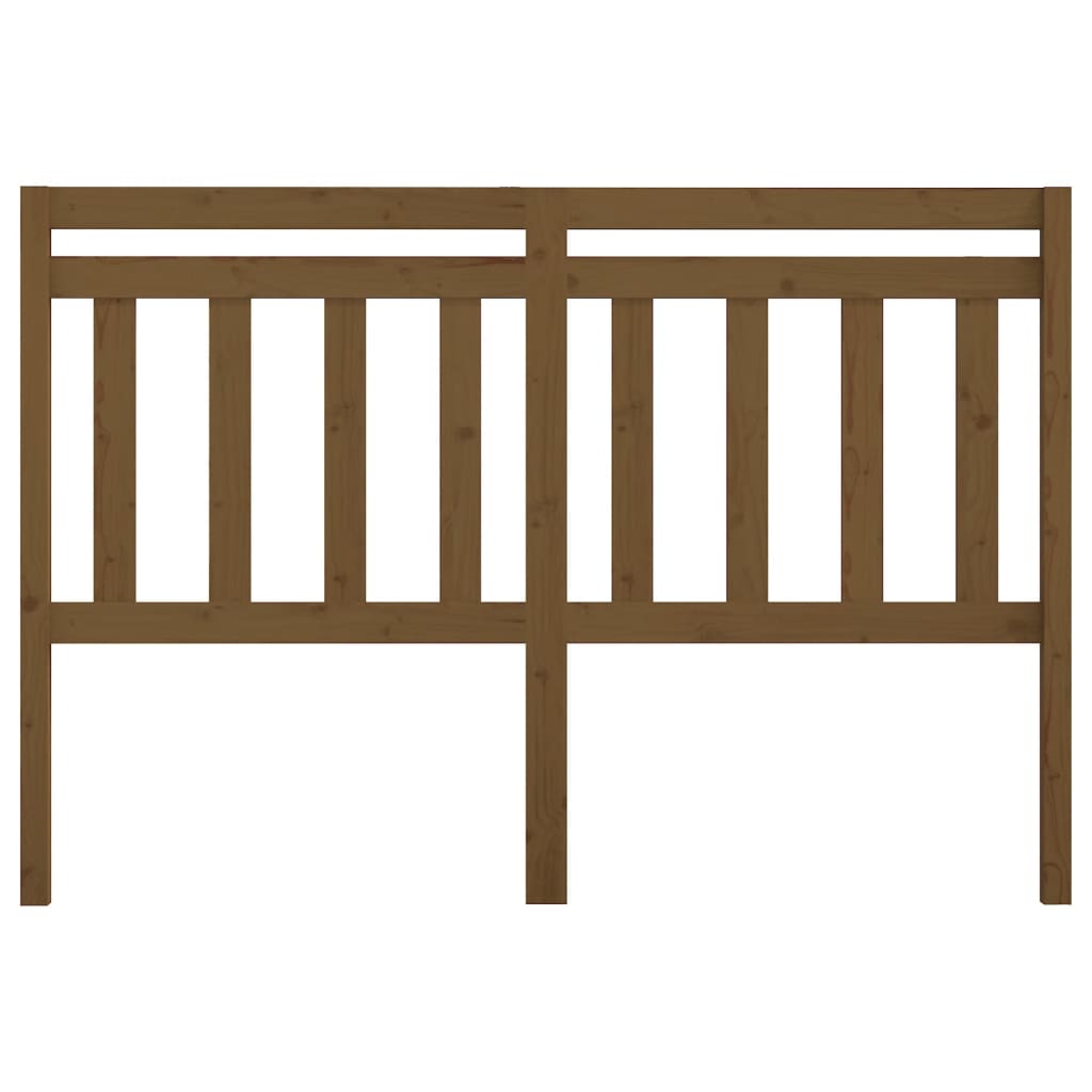 vidaXL Κεφαλάρι Κρεβατιού Μελί 166 x 4 x 100 εκ. από Μασίφ Ξύλο Πεύκου