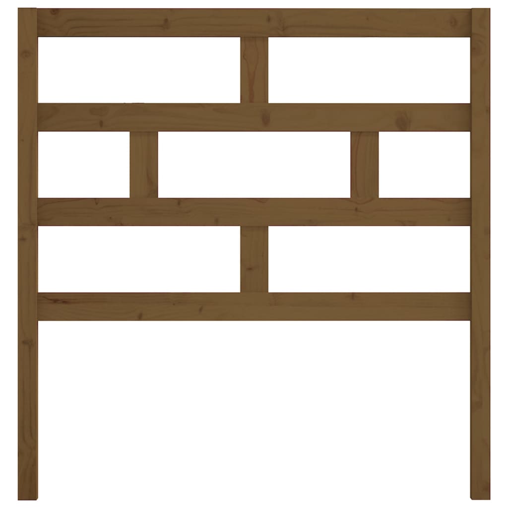 vidaXL Κεφαλάρι κρεβατιού Καφέ 96x4x100 εκ. από Μασίφ Ξύλο Πεύκου