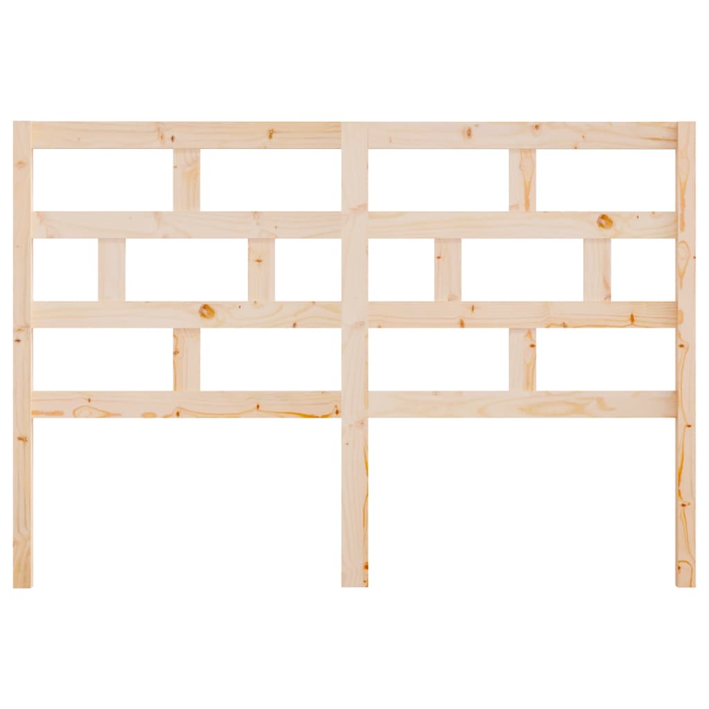 vidaXL Κεφαλάρι Κρεβατιού 126x4x100 εκ. από Μασίφ Ξύλο Πεύκου