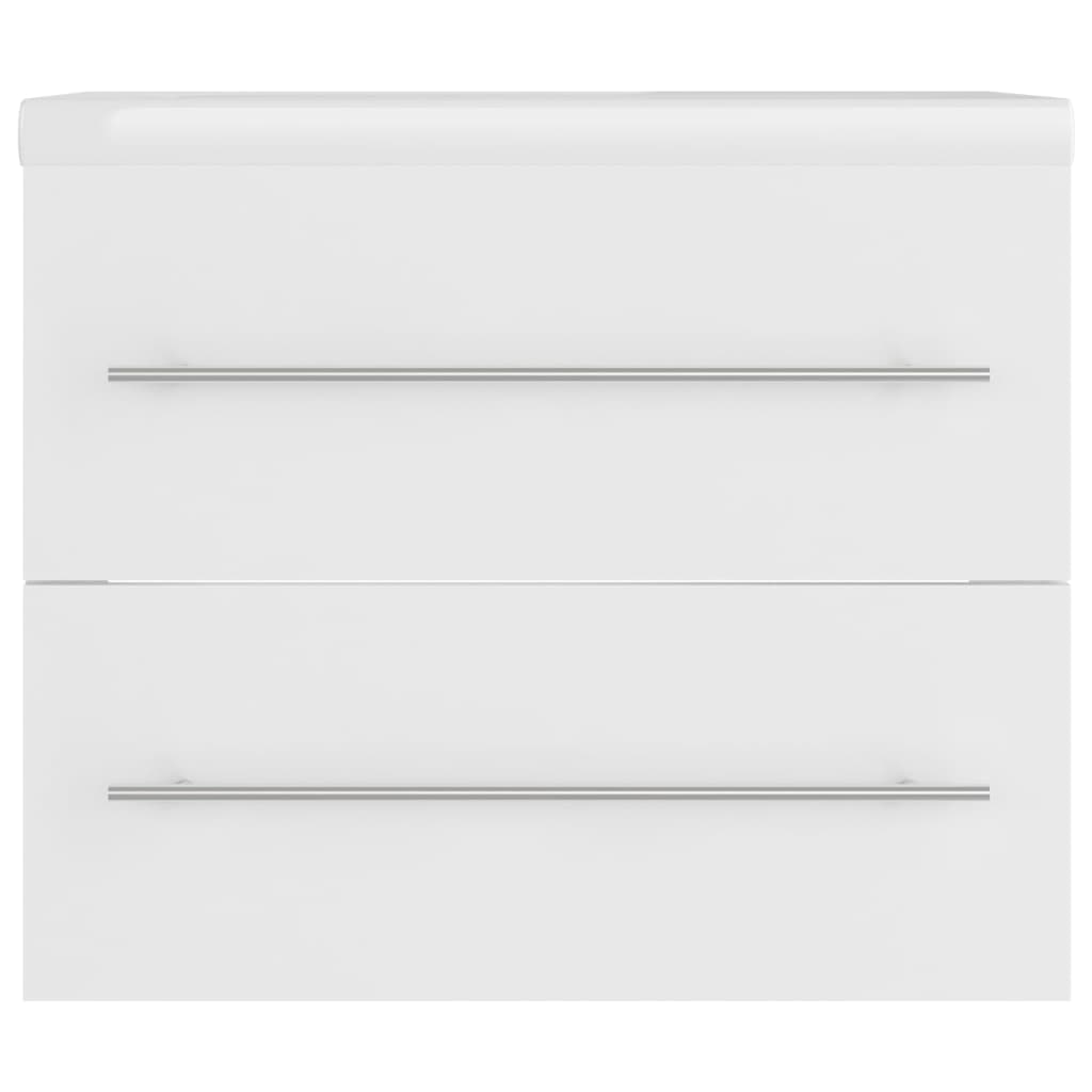 vidaXL Ντουλάπι Μπάνιου με Νιπτήρα Λευκό από Επεξεργασμένο Ξύλο