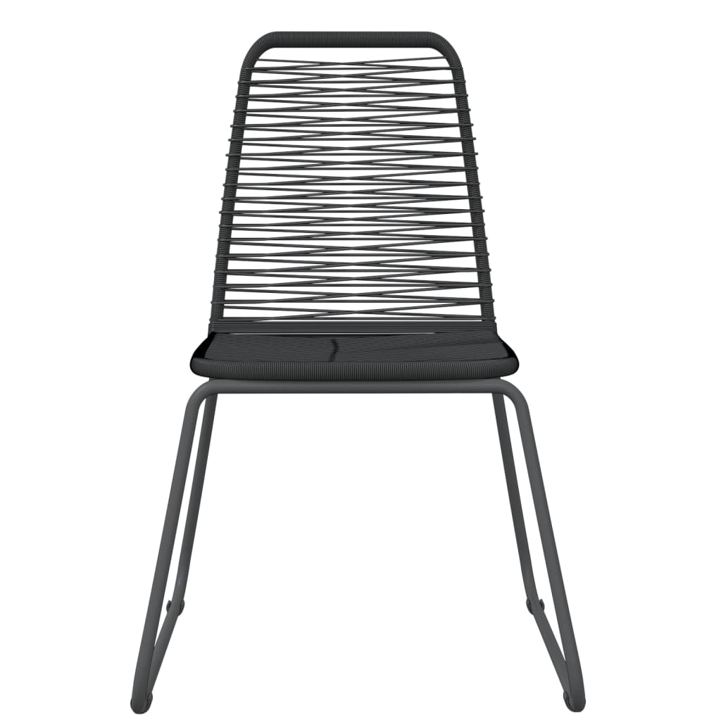 vidaXL Σετ Τραπεζαρίας Κήπου 3 Τεμαχίων Μαύρο