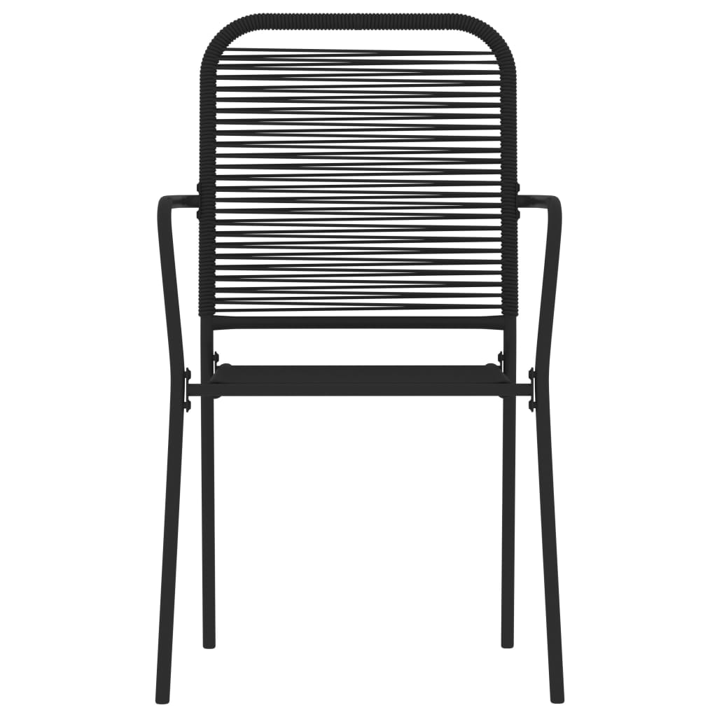 vidaXL Σετ Τραπεζαρίας Κήπου 5 Τεμαχίων Μαύρο