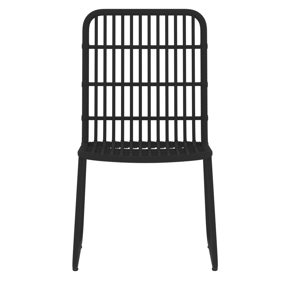 vidaXL Σετ Τραπεζαρίας Κήπου 3 Τεμαχίων Μαύρο