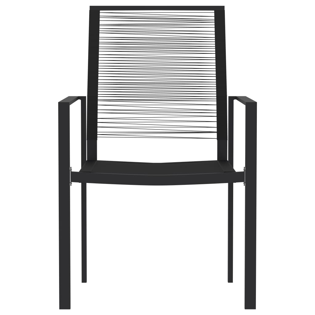 vidaXL Σετ Τραπεζαρίας Κήπου 5 Τεμαχίων Μαύρο