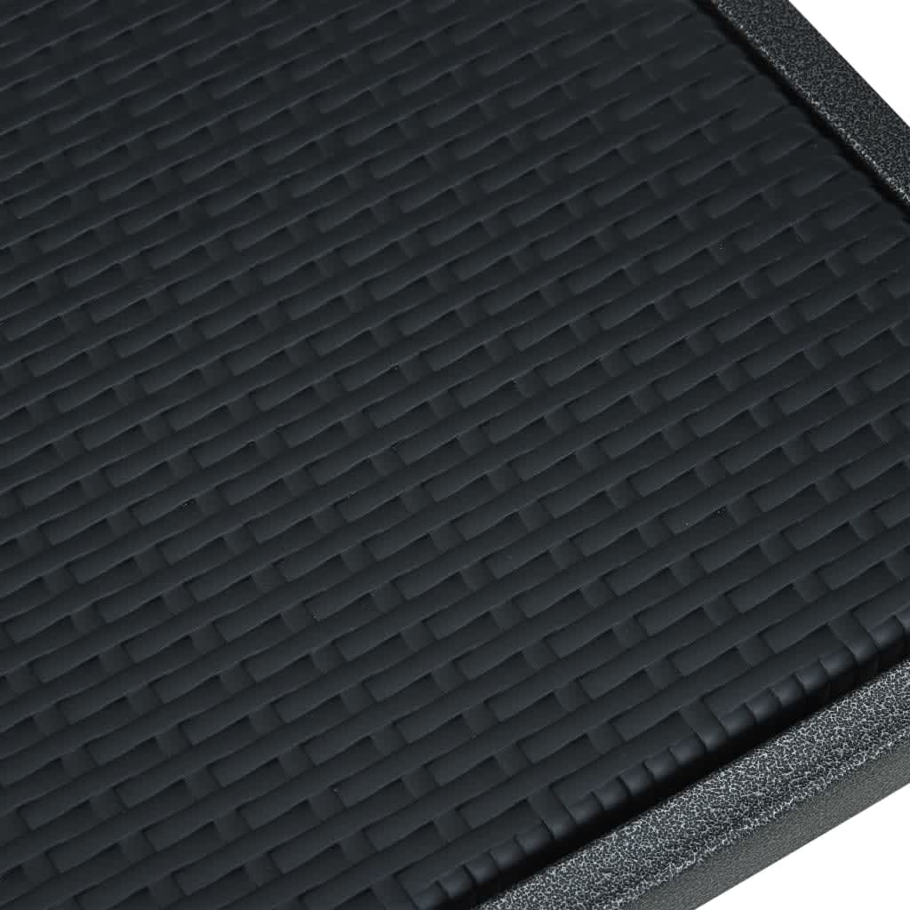 vidaXL Σετ Τραπεζαρίας Κήπου 3 Τεμαχίων Μαύρο