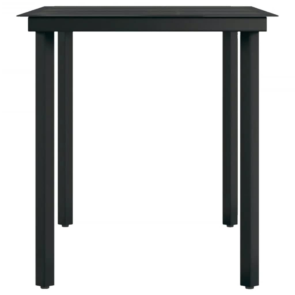 vidaXL Σετ Τραπεζαρίας Κήπου 5 Τεμαχίων Μαύρο