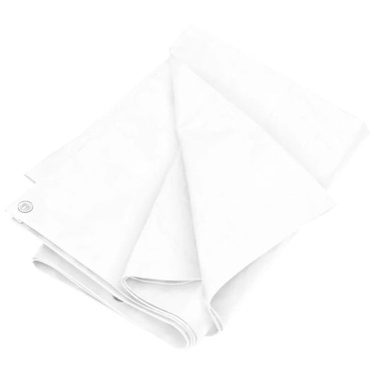 vidaXL Μουσαμάς Λευκός 180 γρ./μ.² 4x4 μ. από HDPE