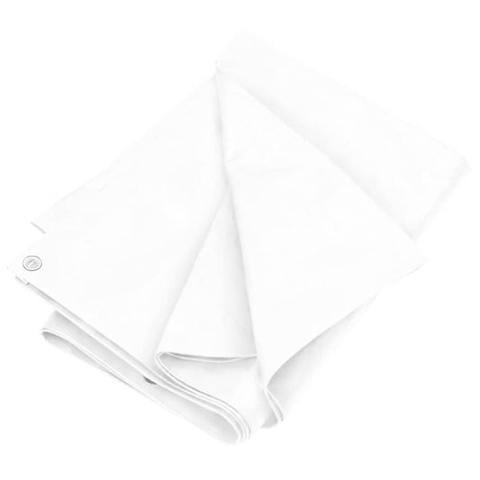 vidaXL Μουσαμάς Λευκός 180 γρ./μ.² 4x8 μ. από HDPE