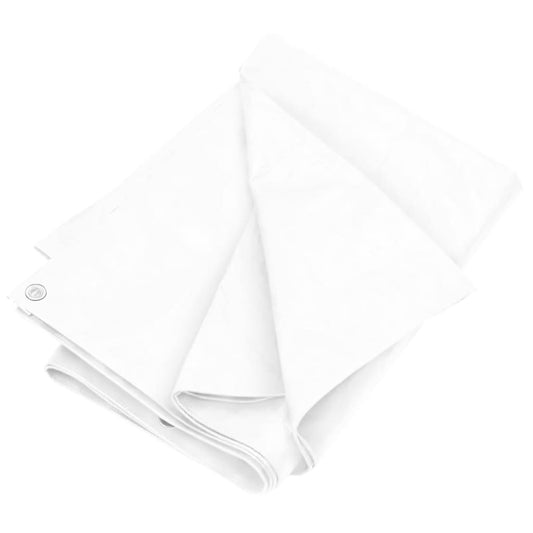 vidaXL Μουσαμάς Λευκός 180 γρ./μ.² 8x10 μ. από HDPE