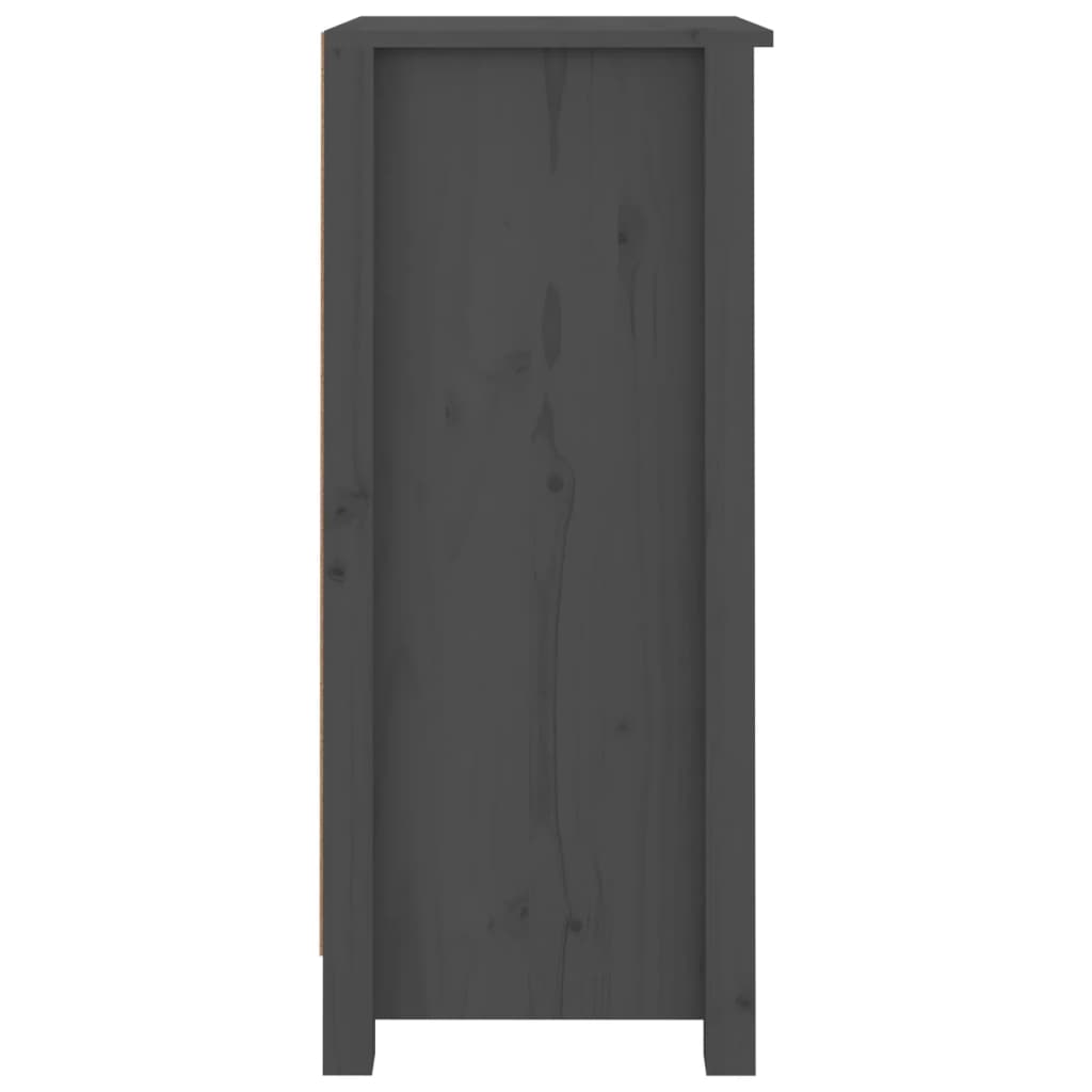 vidaXL Συρταριέρες 2 τεμ. Γκρι 40 x 35 x 80 εκ. από Μασίφ Ξύλο Πεύκου