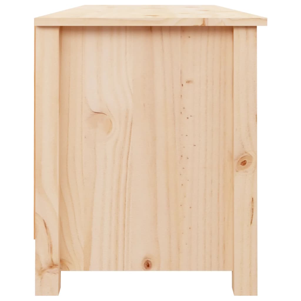 vidaXL Παπουτσοθήκη 110 x 38 x 45,5 εκ. από Μασίφ Ξύλο Πεύκου