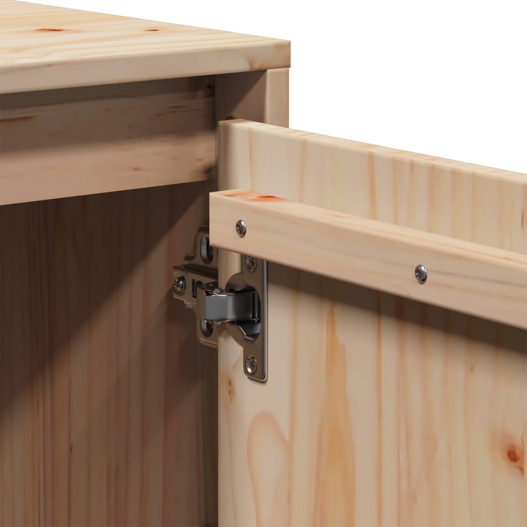 vidaXL Έπιπλο Τηλεόρασης 110,5 x 35 x 44 εκ. από Μασίφ Ξύλο Πεύκου