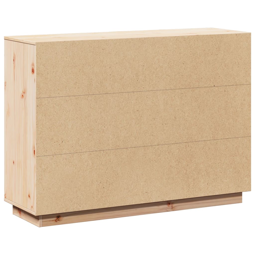 vidaXL Ντουλάπι 110,5x35x80 εκ. από Μασίφ Ξύλο Πεύκου