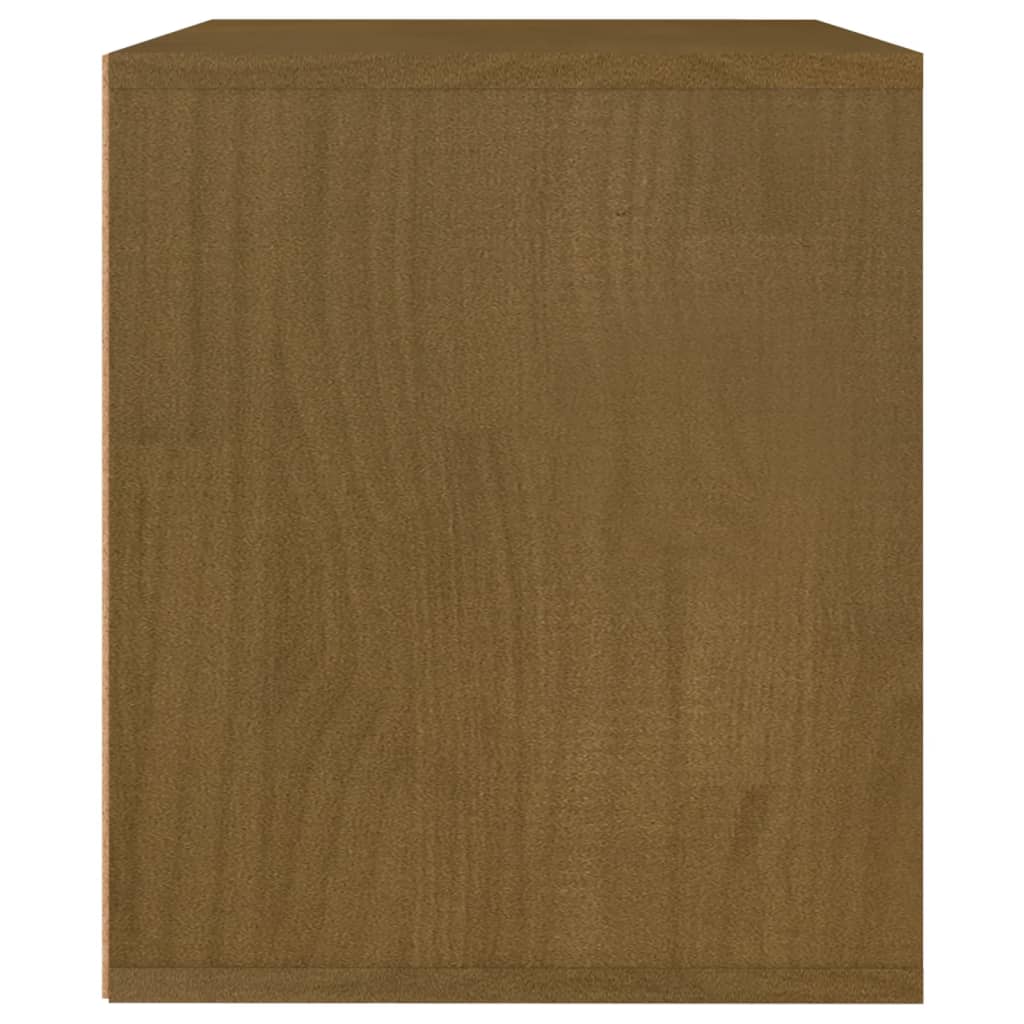 vidaXL Έπιπλα Τηλεόρασης 3 τεμ. Καφέ Μελί από Μασίφ Ξύλο Πεύκου