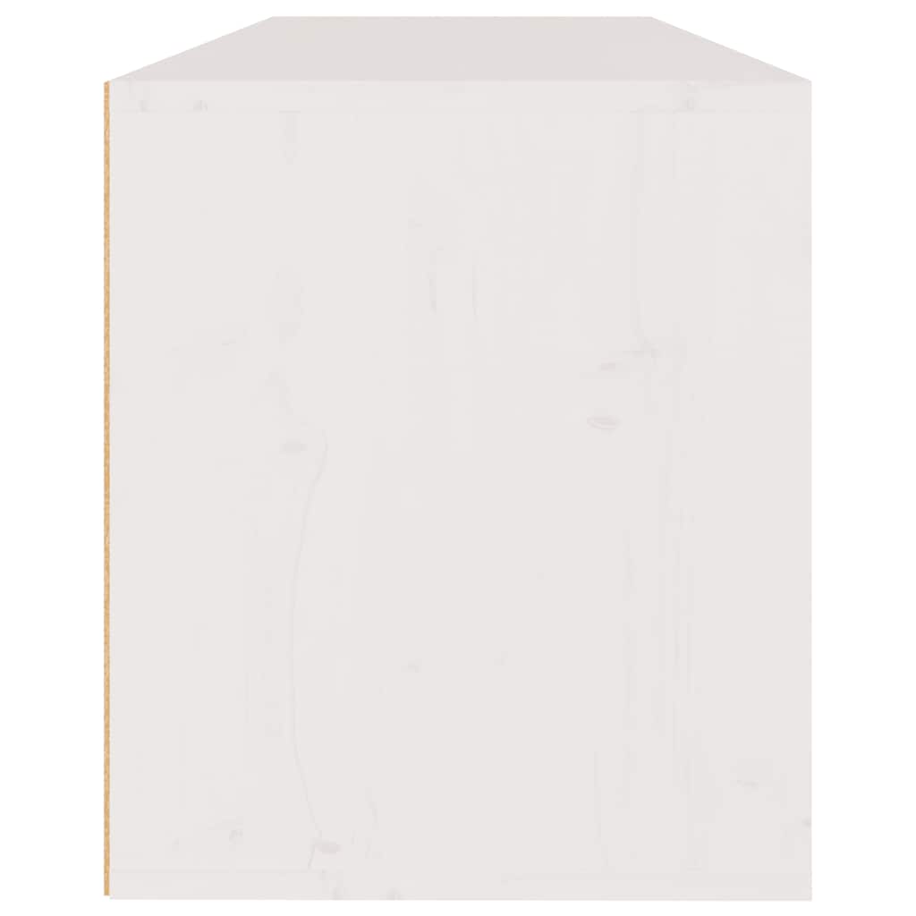 vidaXL σετ ντουλάπι τηλεόρασης 3 τεμαχίων Λευκό μασίφ ξύλο πεύκο