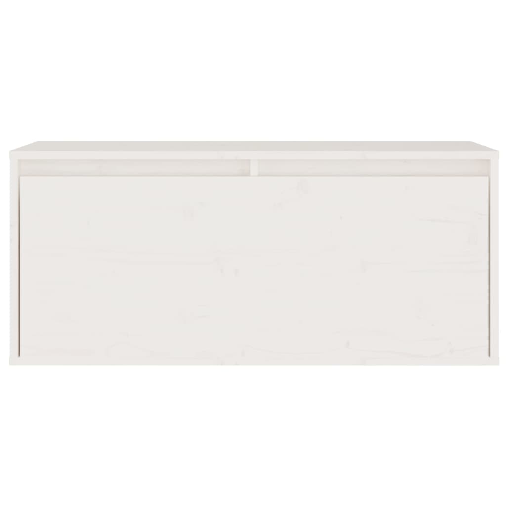 vidaXL Έπιπλα Τηλεόρασης 4 τεμ. Λευκά από Μασίφ Ξύλο Πεύκου