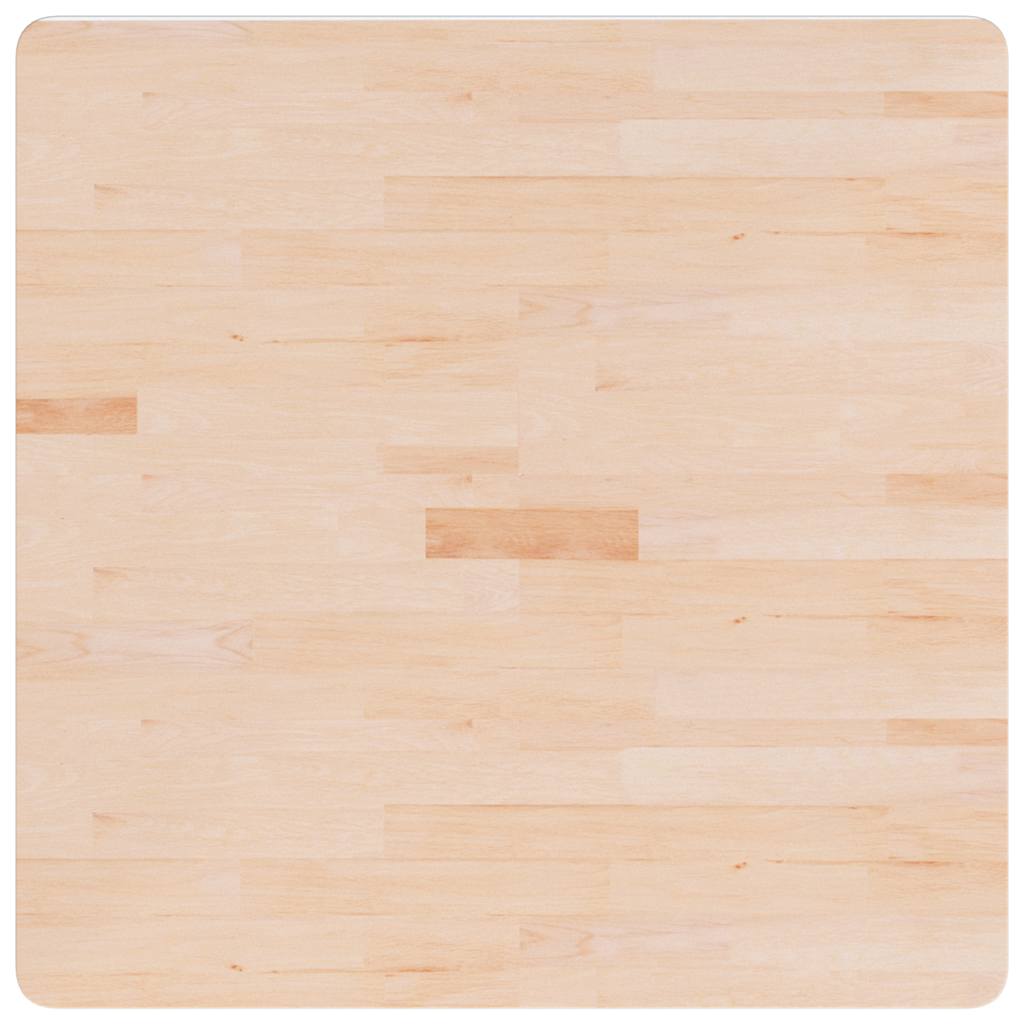 vidaXL Επιφάνεια Τραπεζιού Τετράγωνη 80x80x2,5 εκ. Μασίφ Ξύλο Δρυς