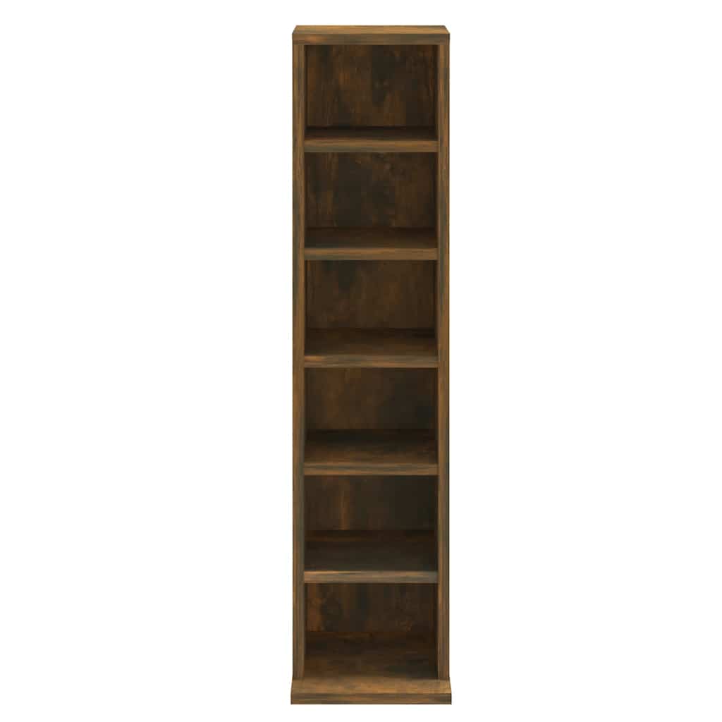 vidaXL Έπιπλο για CD Καπνιστή Δρυς 21 x 20 x 88 εκ. Επεξεργασμένο Ξύλο