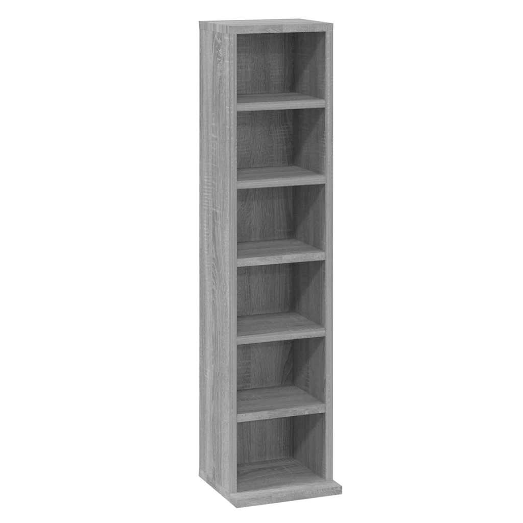vidaXL Έπιπλο για CD Γκρι Sonoma 21x20x88 εκ. από Επεξεργασμένο Ξύλο