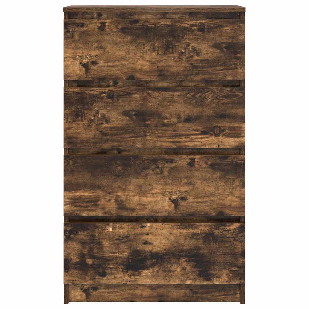 vidaXL Συρταριέρα Καπνιστή Δρυς 60 x 35 x 98,5 εκ. Επεξεργασμένο Ξύλο