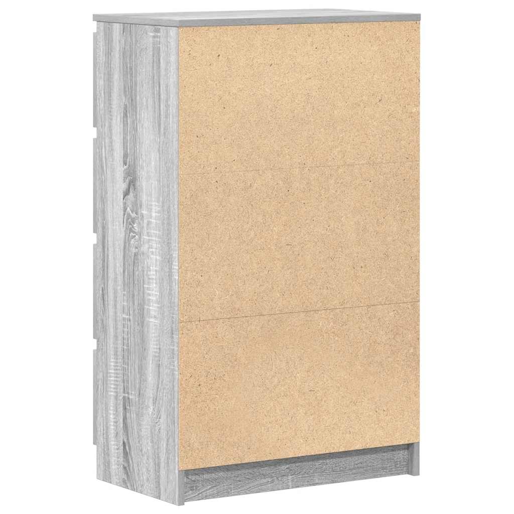 vidaXL Συρταριέρα Γκρι Sonoma 60x35x98,5 εκ. από Επεξεργασμένο Ξύλο