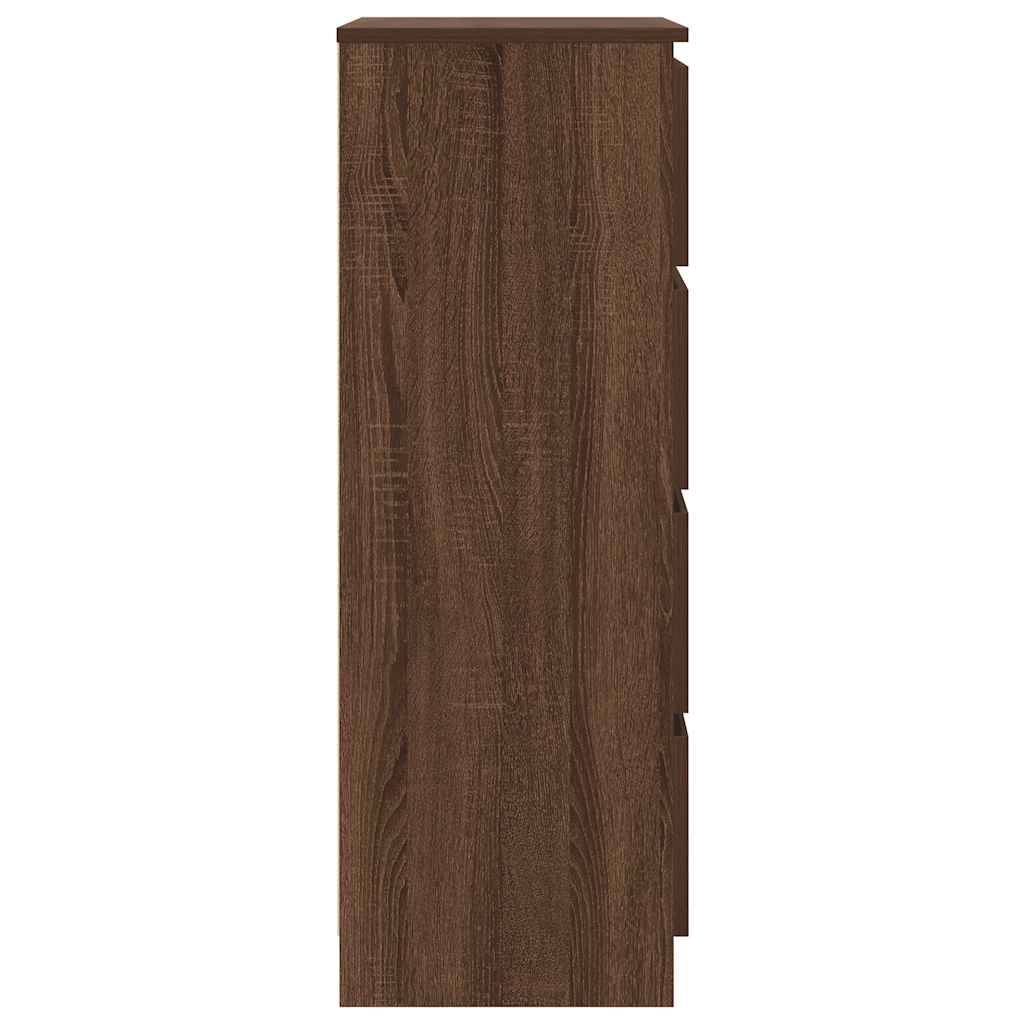 vidaXL Συρταριέρα Καφέ Δρυς 60 x 35 x 98,5 εκ. από Επεξεργασμένο Ξύλο