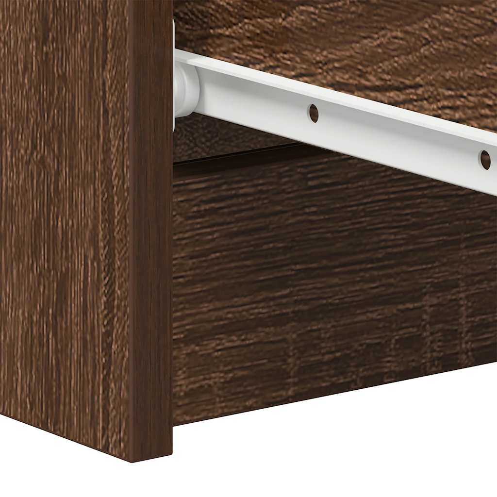 vidaXL Συρταριέρα Καφέ Δρυς 60 x 35 x 98,5 εκ. από Επεξεργασμένο Ξύλο