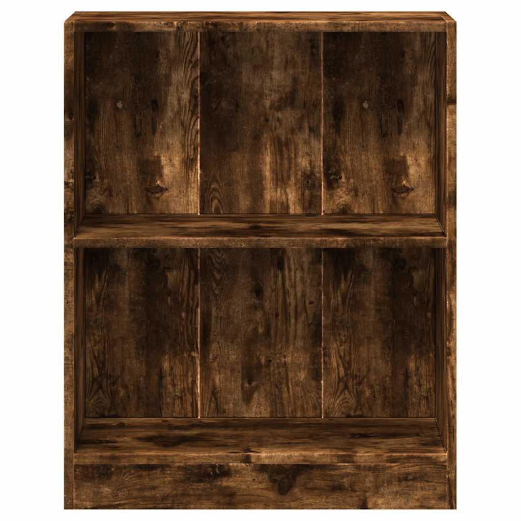 vidaXL Βιβλιοθήκη Καπνιστή Δρυς 60 x 24 x 76 εκ. Επεξεργασμένο Ξύλο