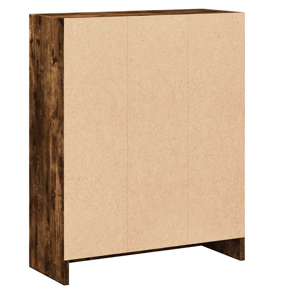 vidaXL Βιβλιοθήκη Καπνιστή Δρυς 60 x 24 x 76 εκ. Επεξεργασμένο Ξύλο