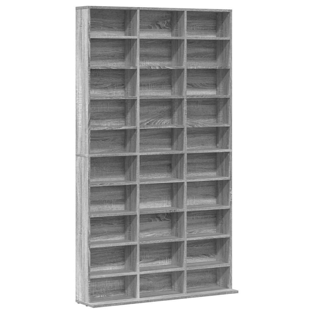 vidaXL Έπιπλο για CD Γκρι Sonoma 102x23x177,5 εκ. Επεξεργασμένο Ξύλο