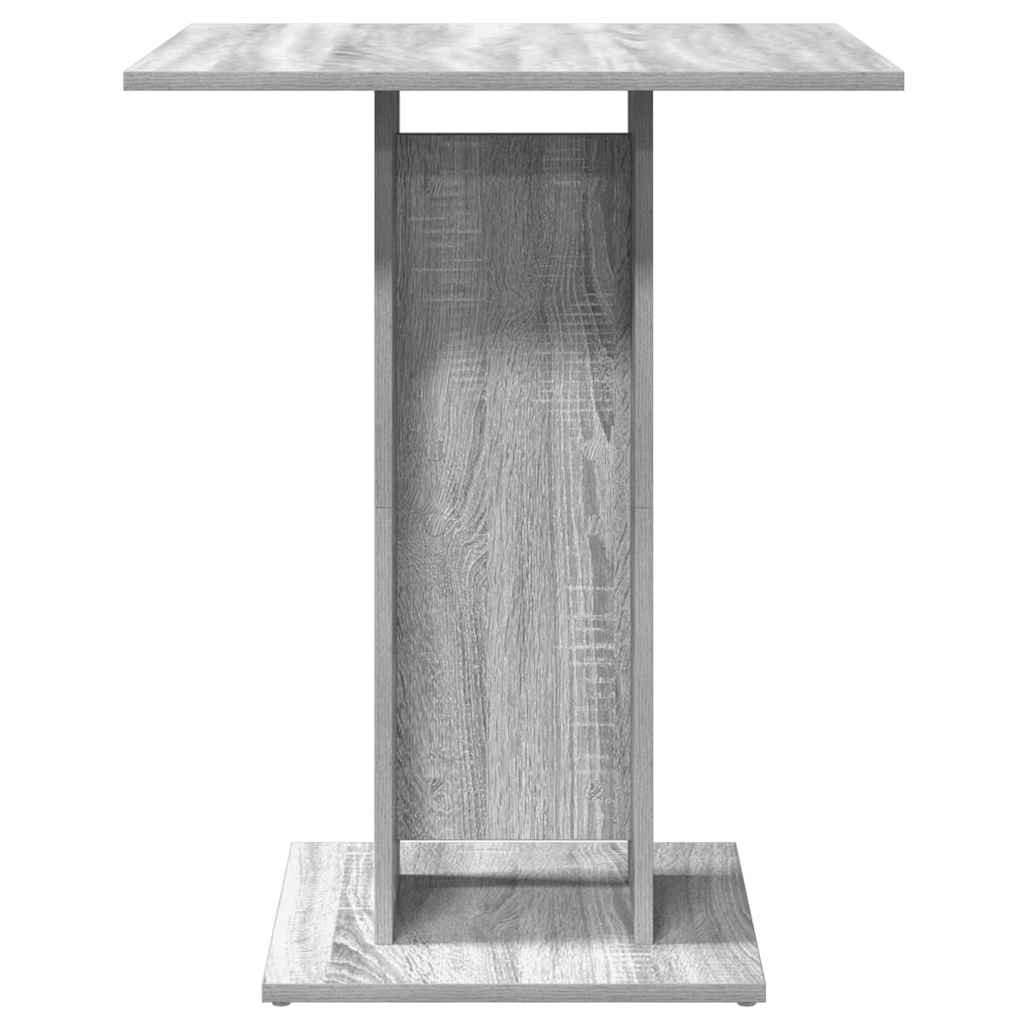 vidaXL Τραπέζι Bistro Γκρι Sonoma 60x60x75 εκ. από Επεξεργασμένο Ξύλο
